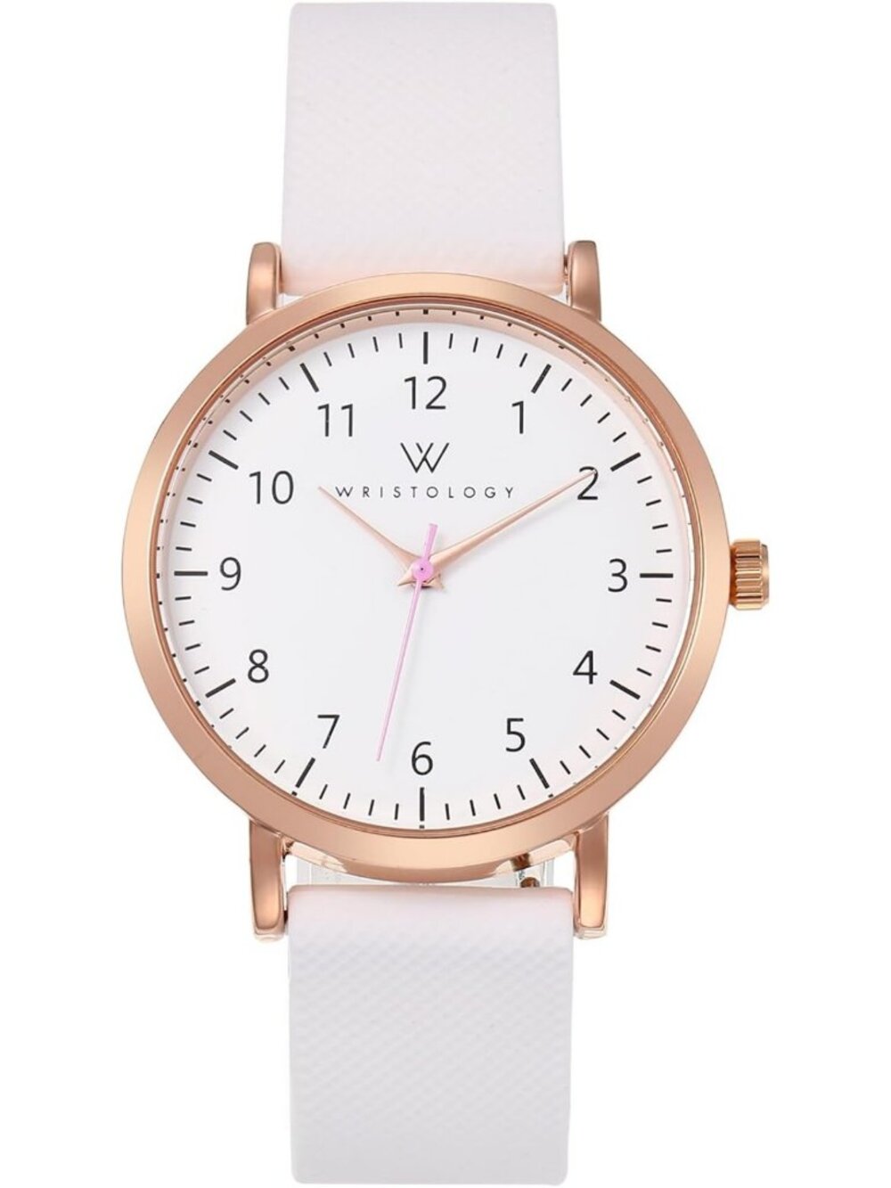 Stylish Large Face Women's Watch with Interchangeable Silicone Strap - Easy Read